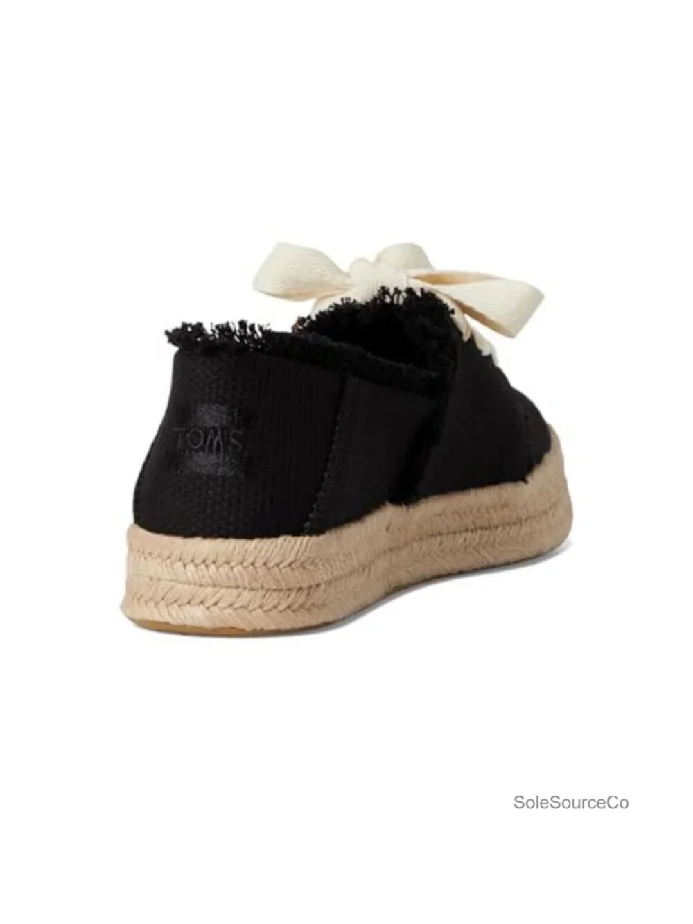 TOMS Carolina Lace-Up Espadrille Women's Casual Cotton Platform Shoes